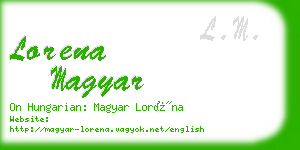 lorena magyar business card